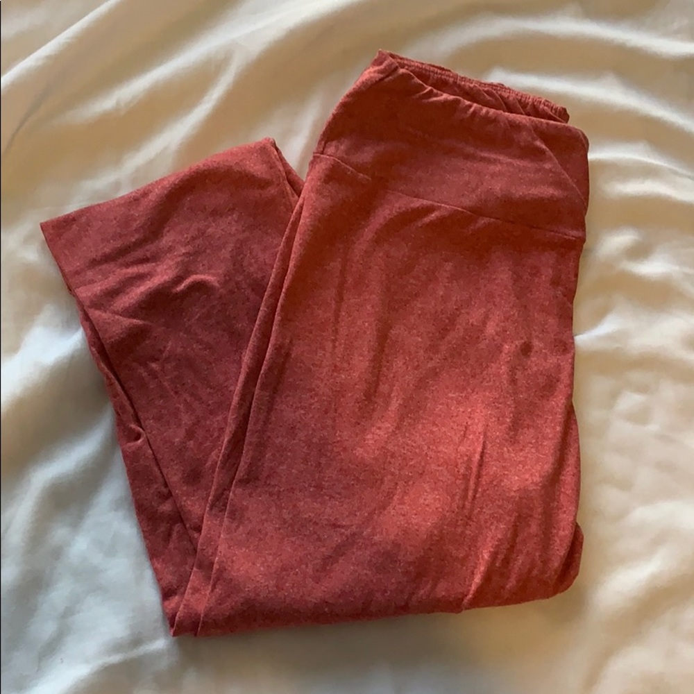 Red Heathered Leggings